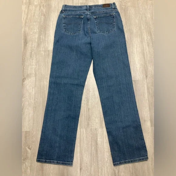 Lee Relaxed Straight Leg Classic Blue Women's Jeans Waist 30 - Picture 9 of 14
